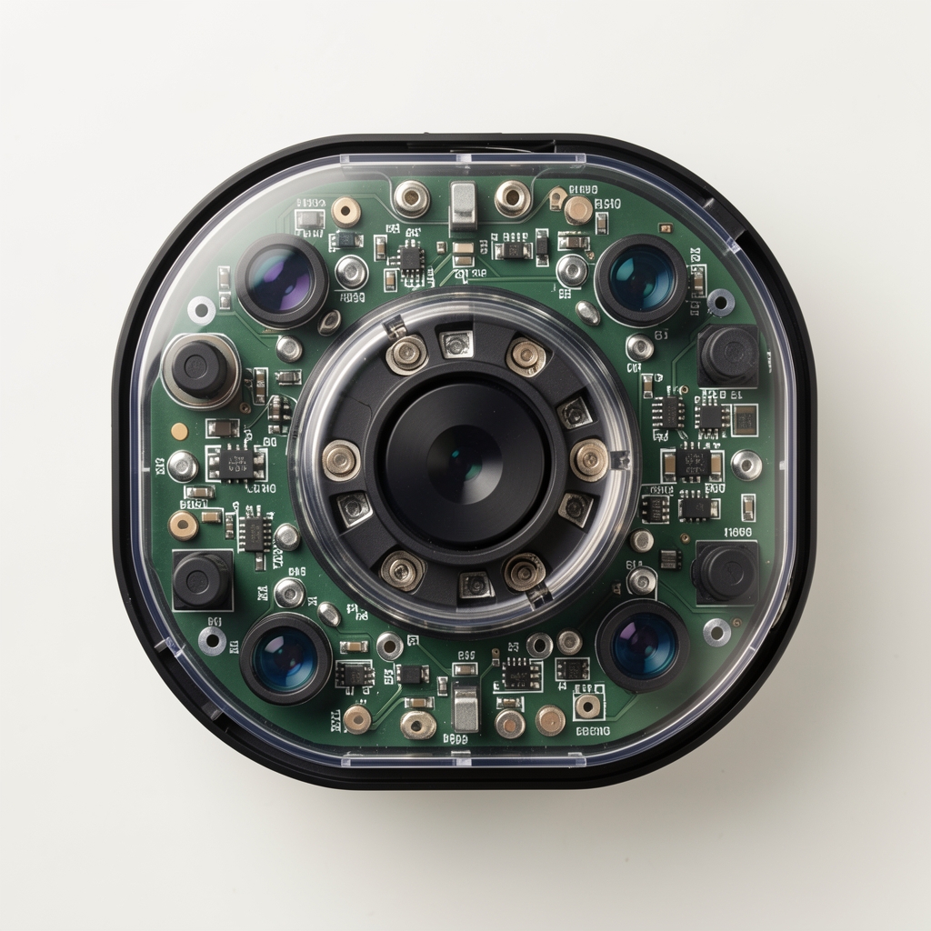 Xiaomi Robot Vacuum S20 Max Pro gövde ve sensör dizilimi üstten görünüm